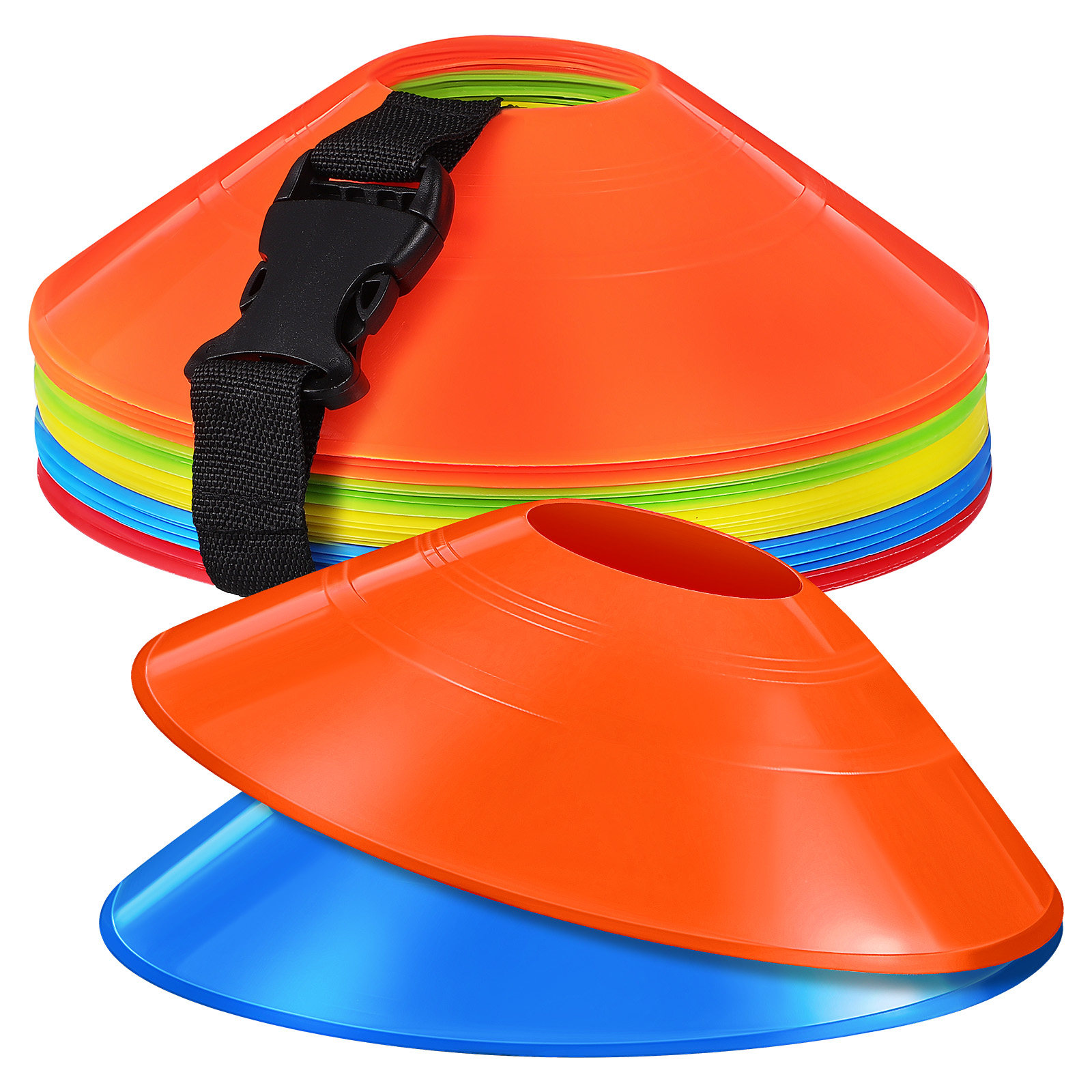 Football Training Cone - 30Pcs Soccer Training Cones Colorful Plastic