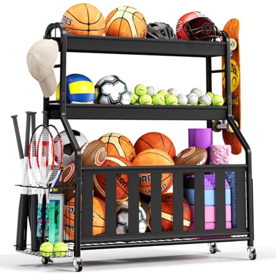 Sports Equipment Bat - Sports Equipment Organizer Rolling Ball Storage