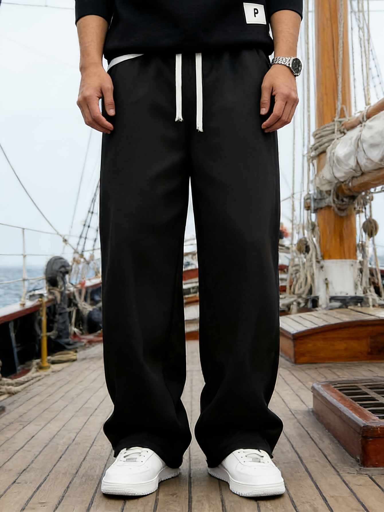 FGKKS Men White Pants Fashion  - Sports Equipment Brand avaliação e preço