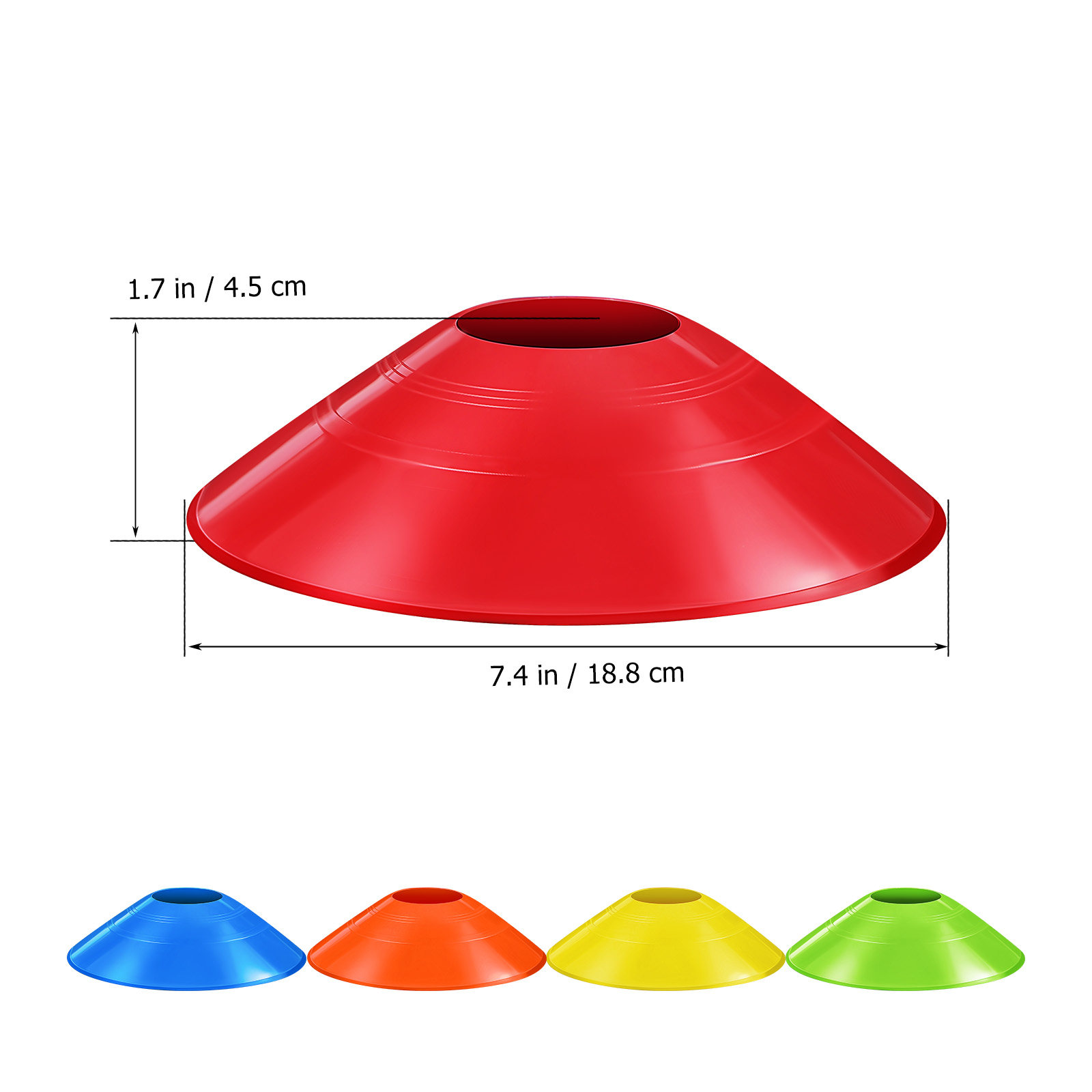 30Pcs Soccer Training Cones Co - Football Training Cone avaliação e preço