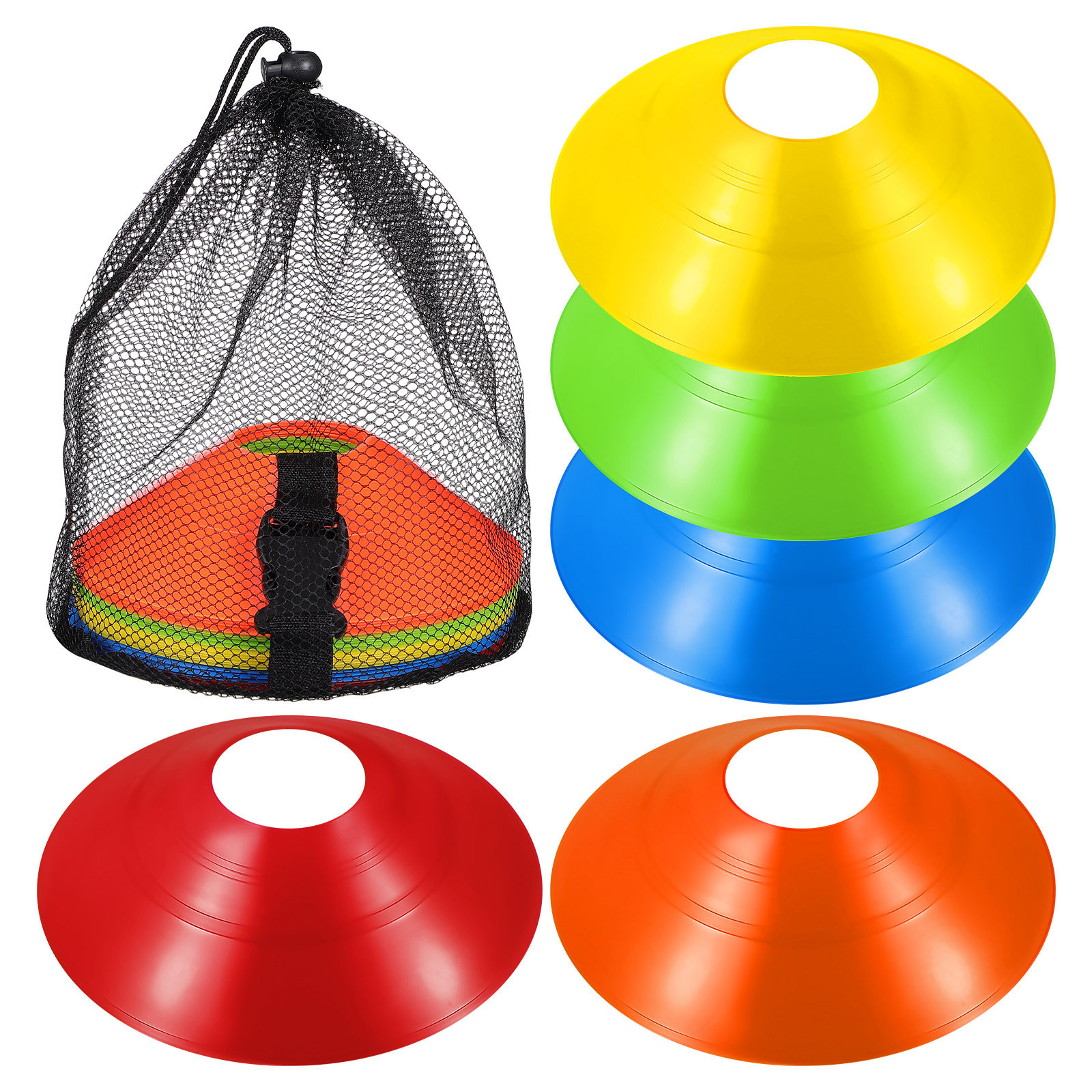 30Pcs Soccer Training Cones Co - Football Training Cone avaliação e preço