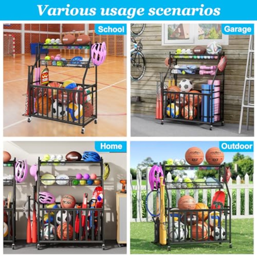 Garage Sports Equipment Organi - Sports Equipment Bat avaliação e preço