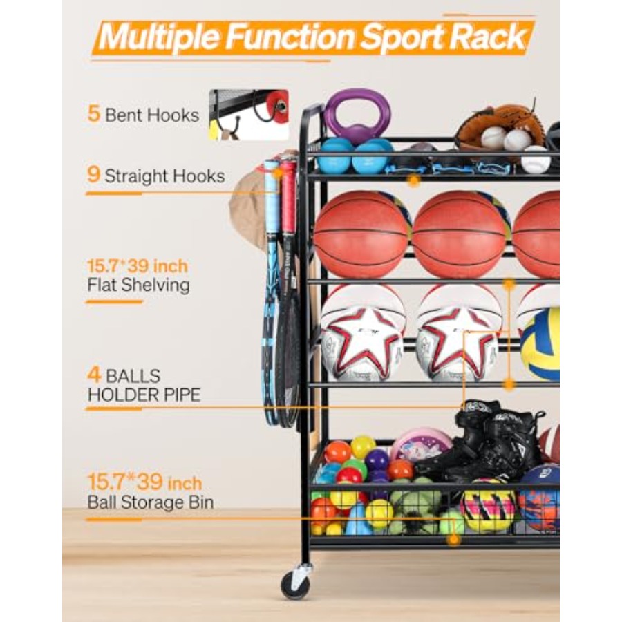 Garage Sports Equipment Organi - Sports Equipment Bat avaliação e preço