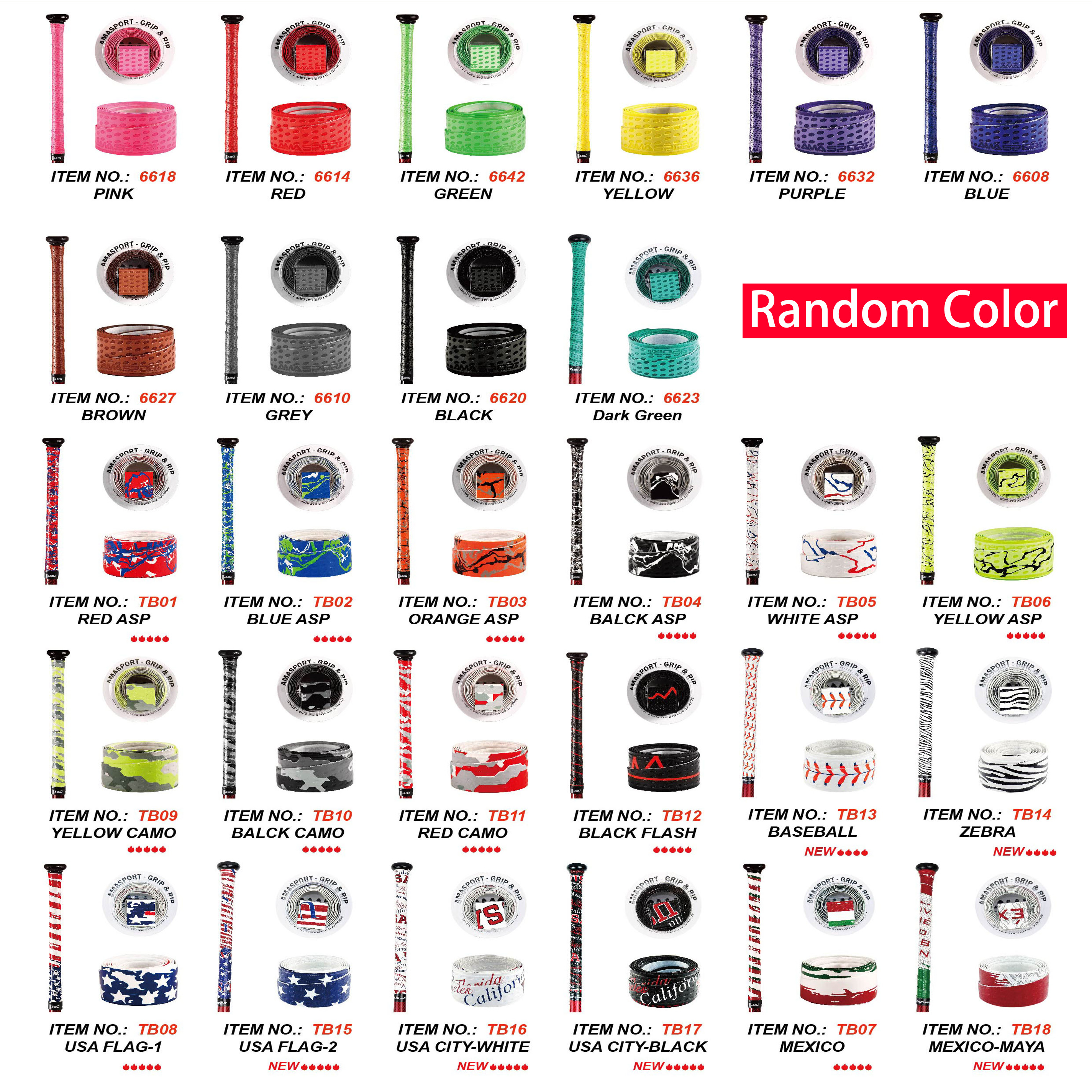 AMA SPORT Colorful Bat Grip Ta - Sports Equipment Bat avaliação e preço