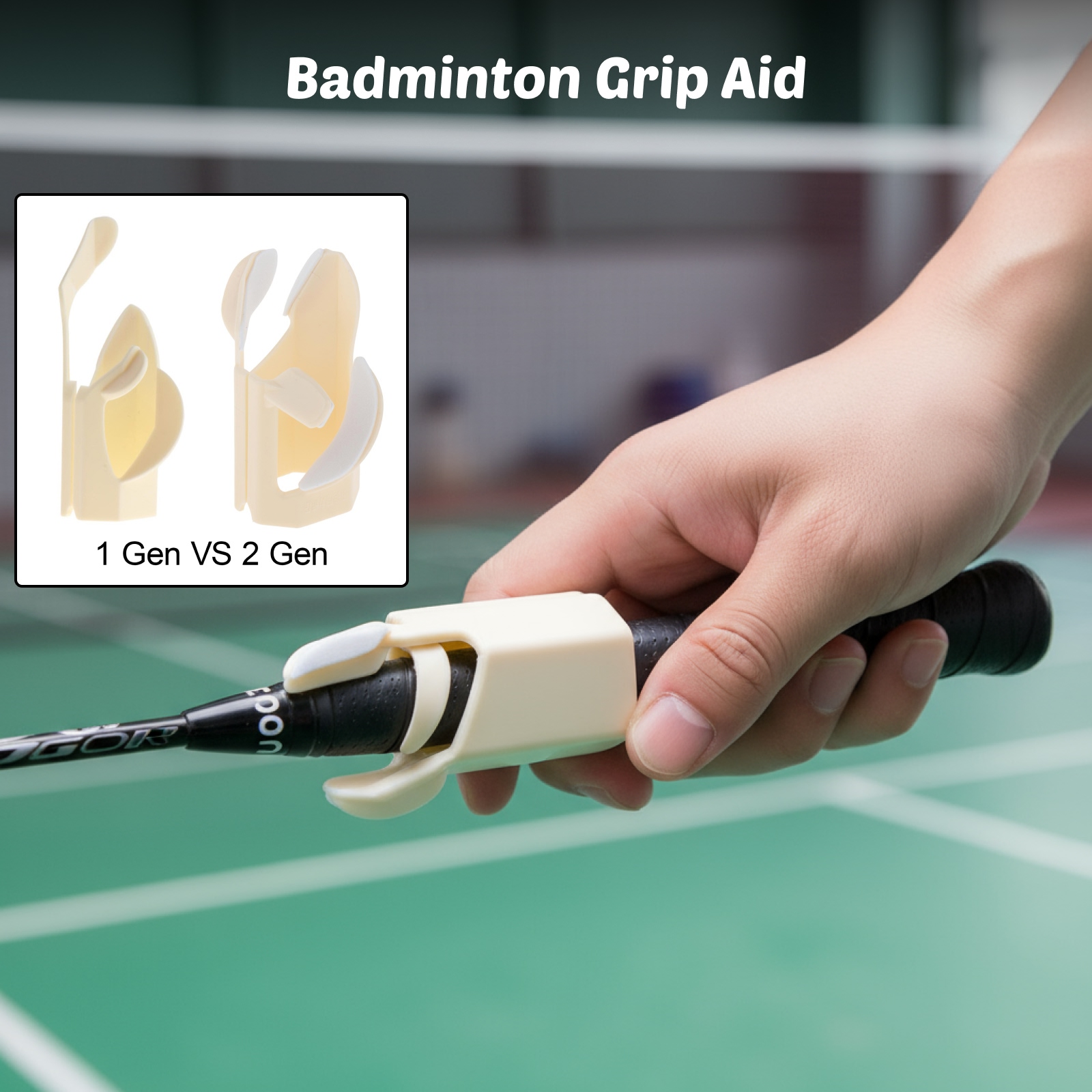 Badminton Grip Aid Posture Cor - Sports Equipment For Badminton avaliação e preço