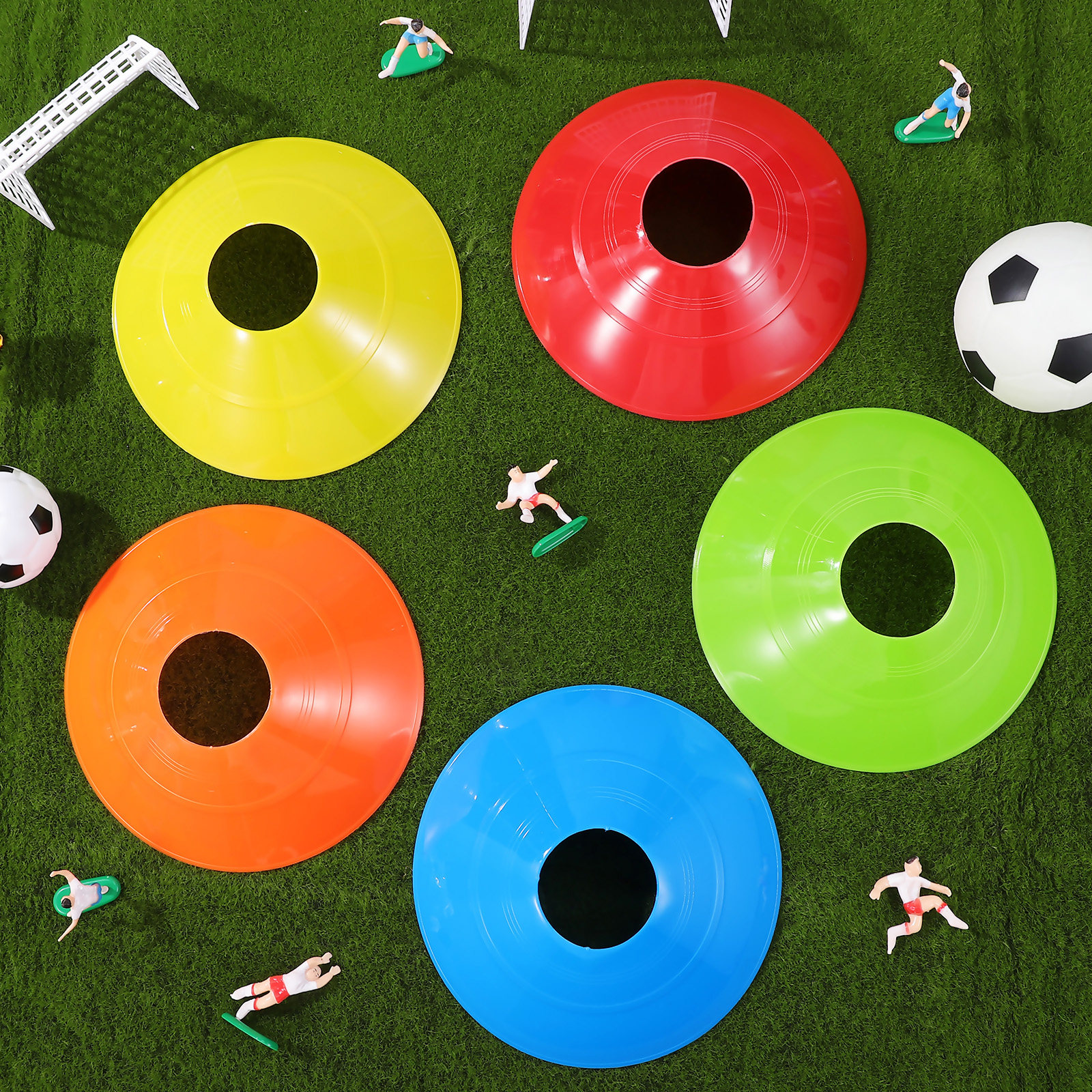 30Pcs Soccer Training Cones Co - Football Training Cone avaliação e preço