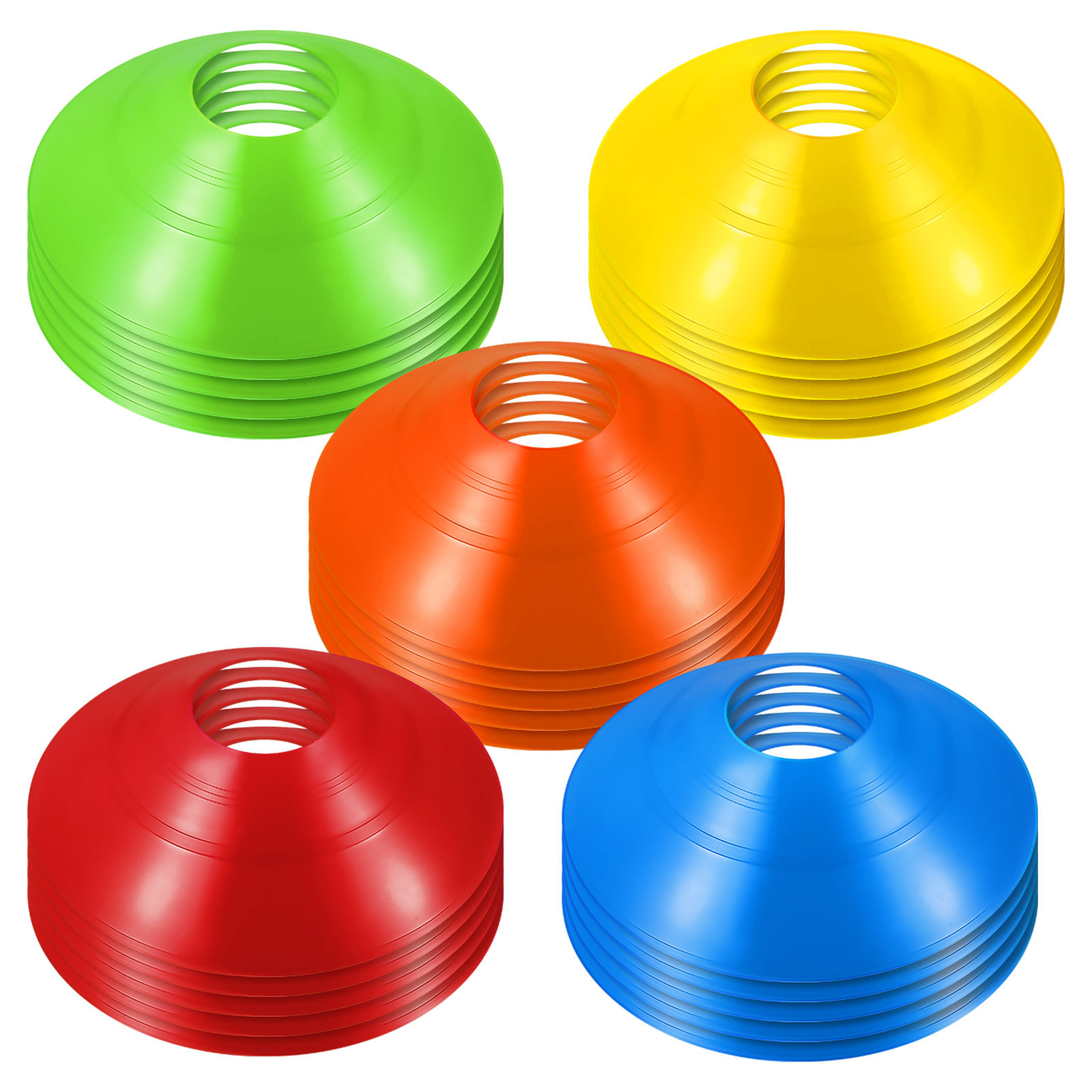 30Pcs Soccer Training Cones Co - Football Training Cone avaliação e preço