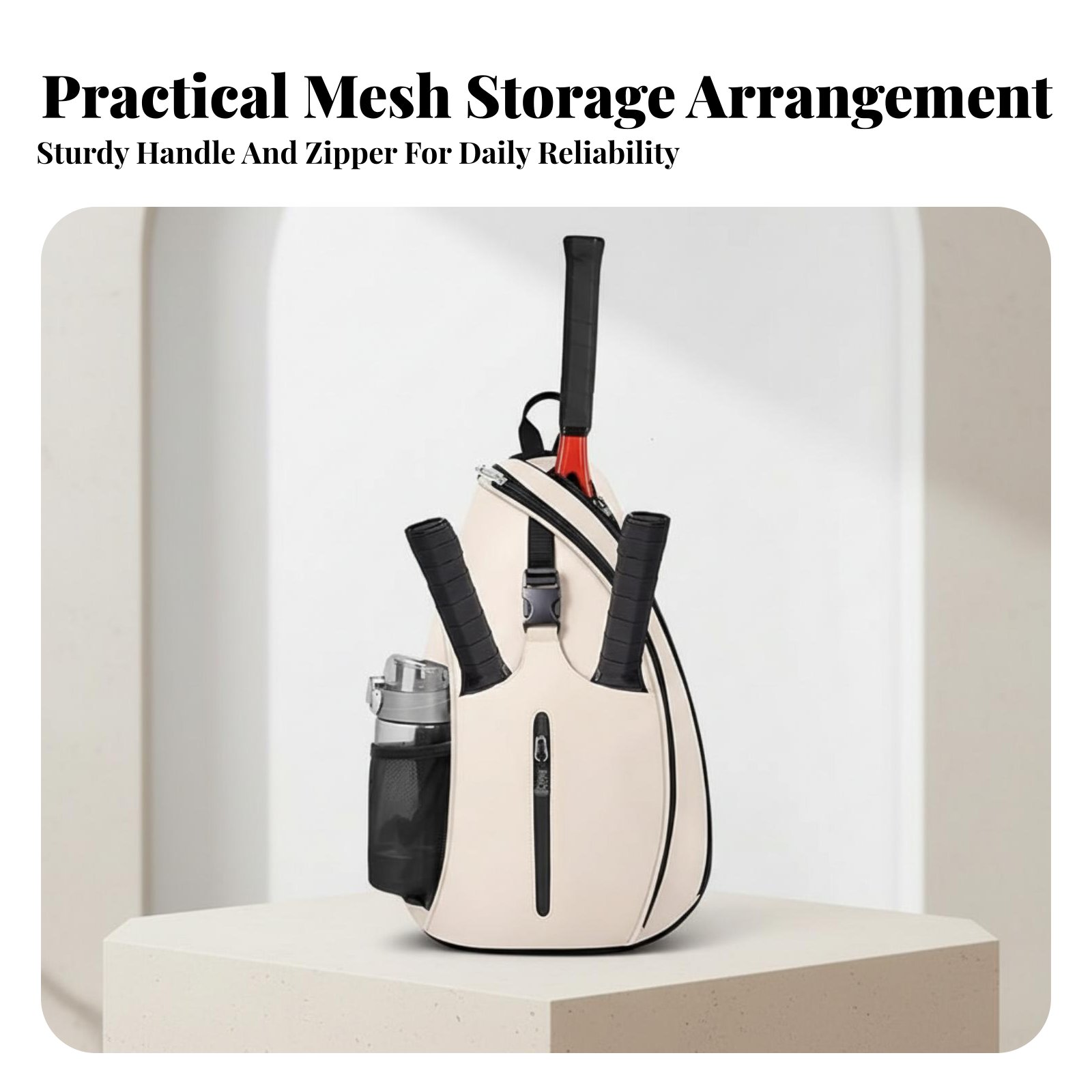Pickleball Backpack Sturdy Bad - Sports Equipment For Badminton avaliação e preço