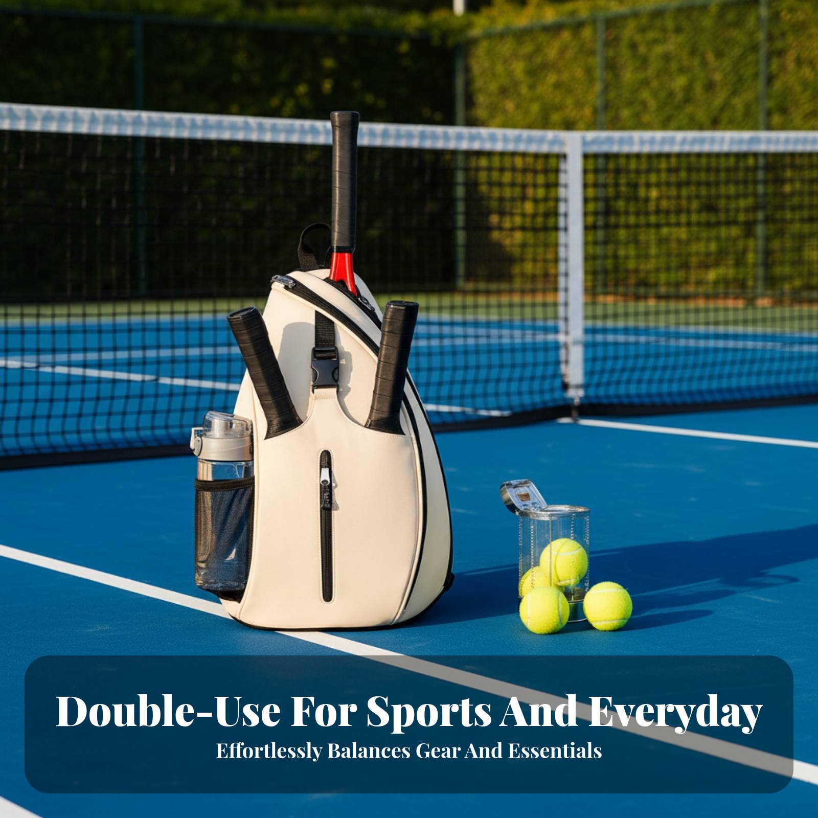 Pickleball Backpack Sturdy Bad - Sports Equipment For Badminton avaliação e preço