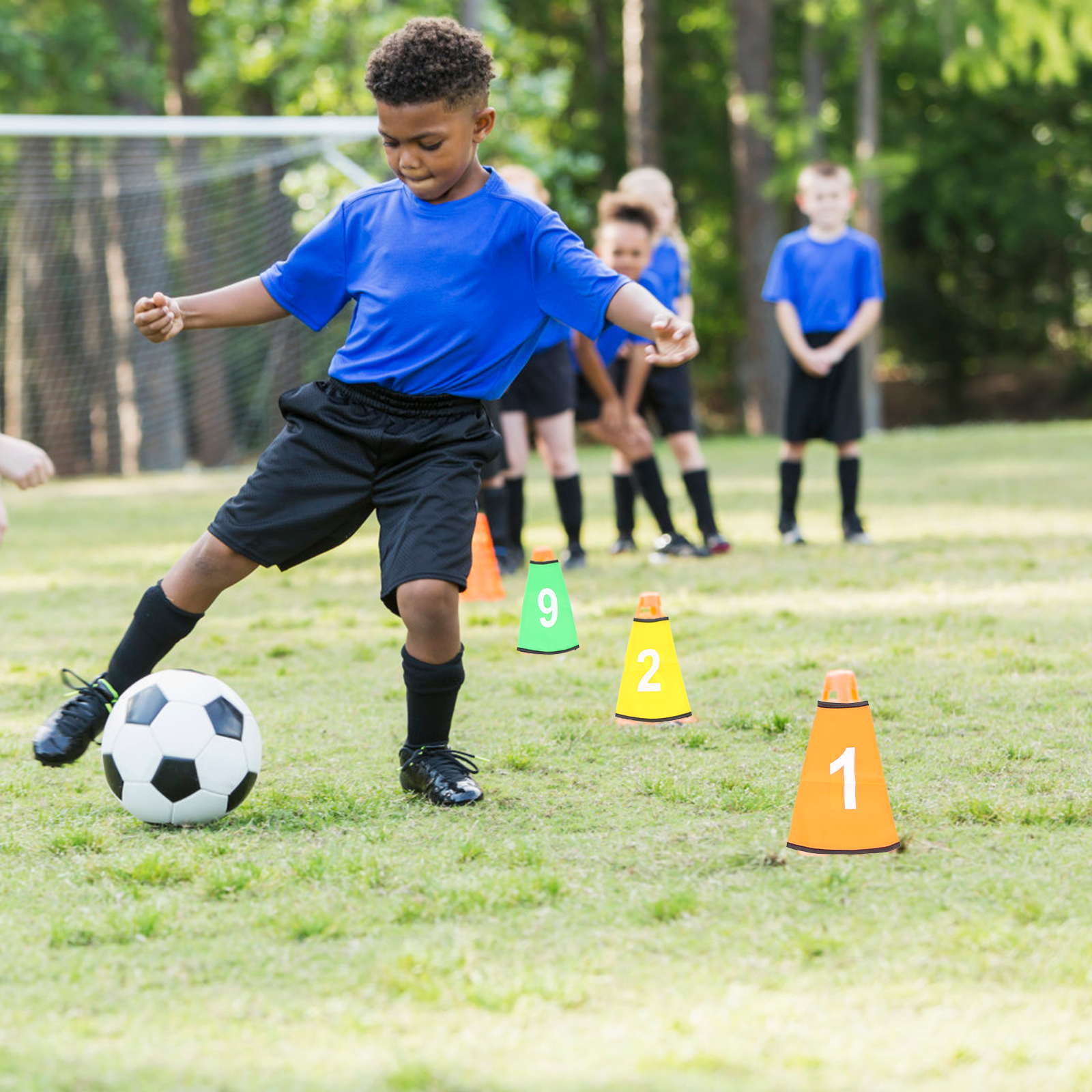 10Pcs Colorful Numbered Cone P - Football Training Cone avaliação e preço