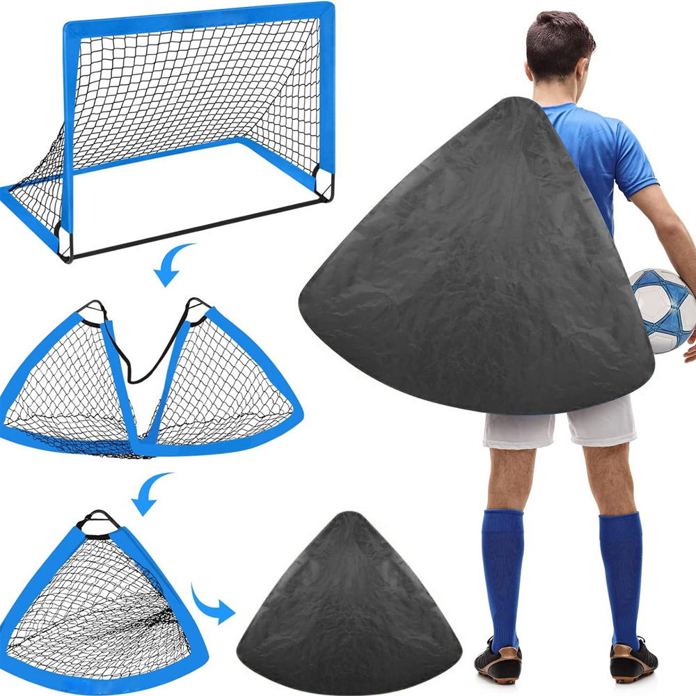 2pcs Portable Soccer Goal Fold - Football Training Cone avaliação e preço