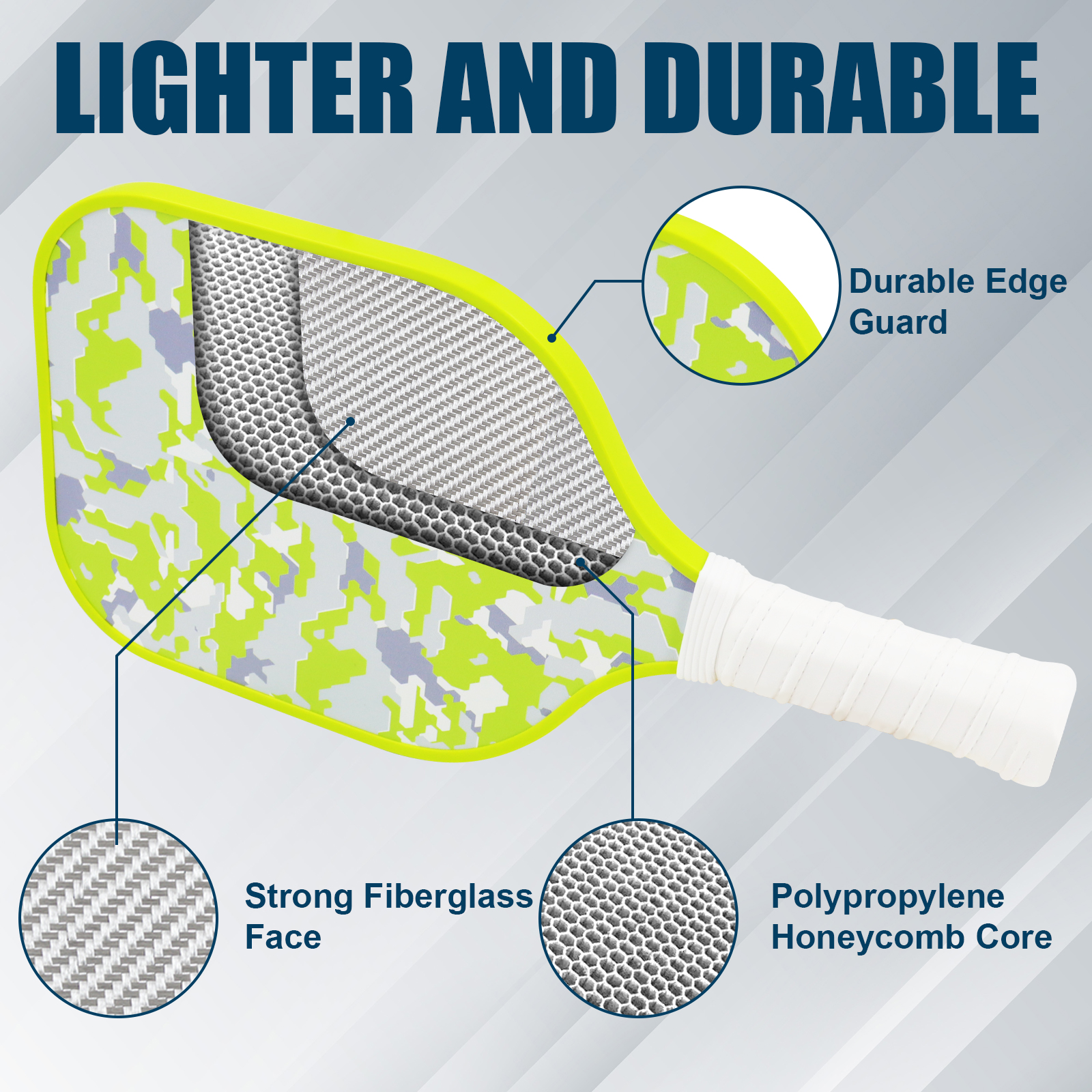 Fiberglass Pickleball Paddles  - Sports Equipment Bat avaliação e preço