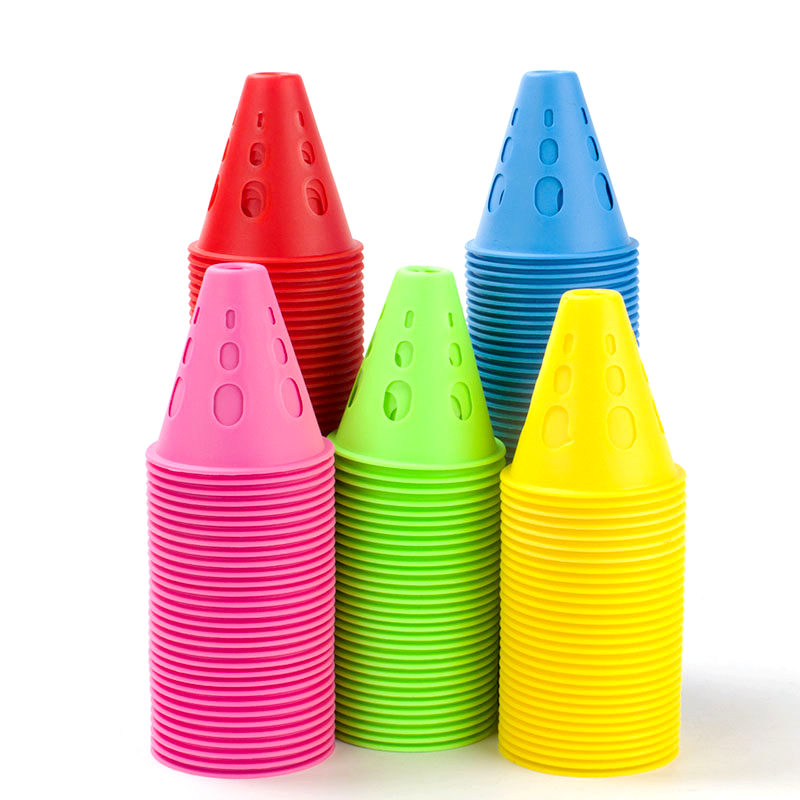 10/20Pcs Hollow Windproof Roll - Football Training Cone avaliação e preço