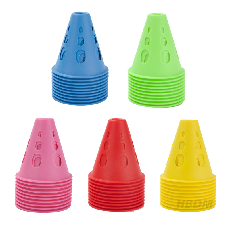 10/20Pcs Hollow Windproof Roll - Football Training Cone avaliação e preço
