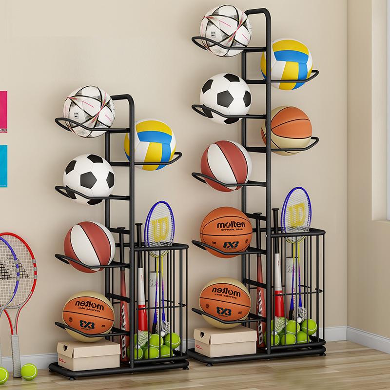 Sports Ball Storage Rack Baske - Sports Equipment For Badminton avaliação e preço