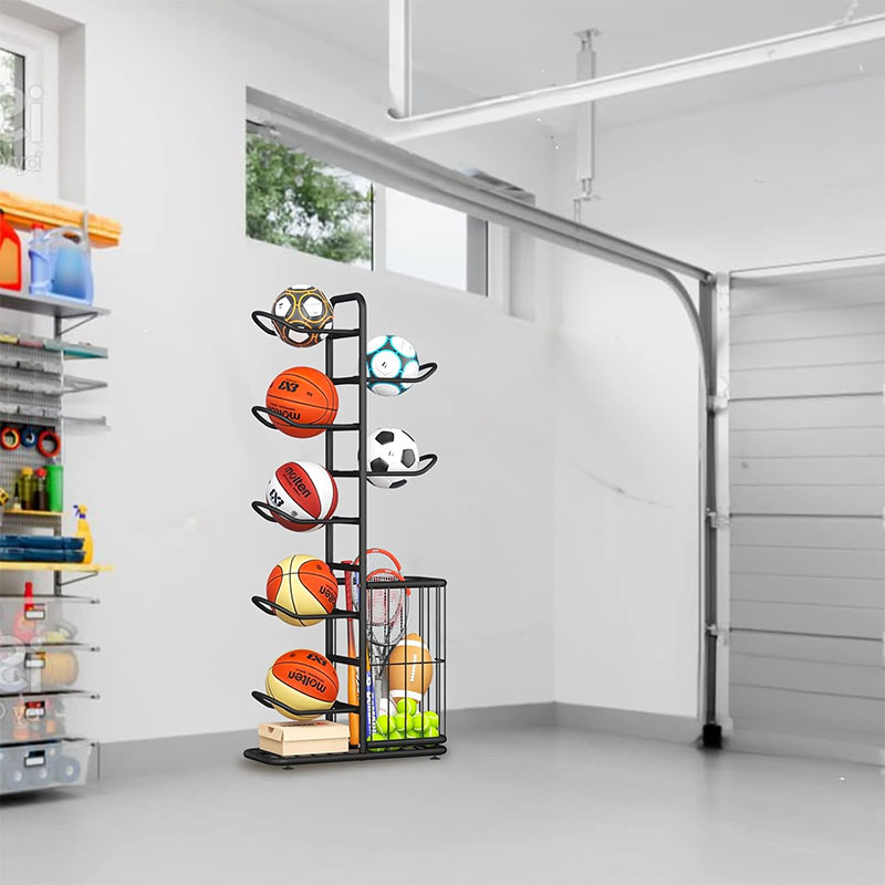 Sports Ball Storage Rack Baske - Sports Equipment For Badminton avaliação e preço