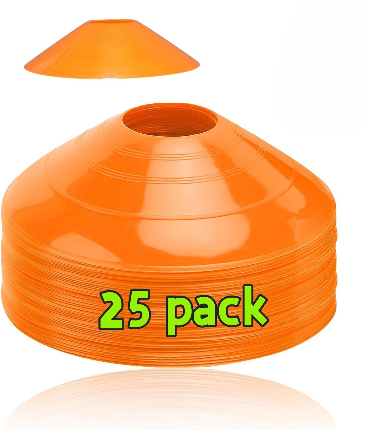 25 Pack football cone plate  f - Football Training Cone avaliação e preço